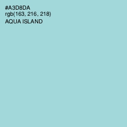 #A3D8DA - Aqua Island Color Image
